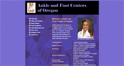 Desktop Screenshot of ankleandfootcentersoforegon.com